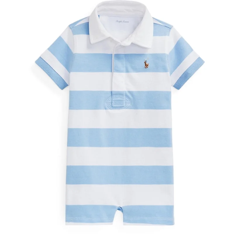 Ralph Lauren Baby Boy Jumpsuit Office Blue/White Multi