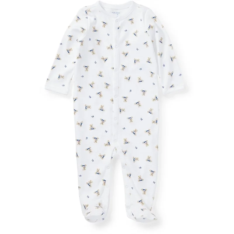 Ralph Lauren Baby Boy Jumpsuit White/Blue Multi