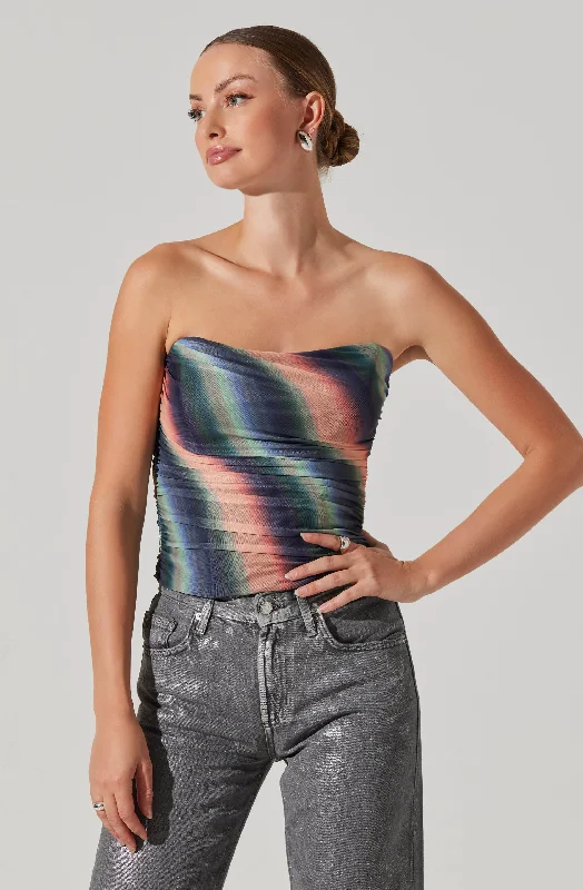 Akila Mesh Tube Top