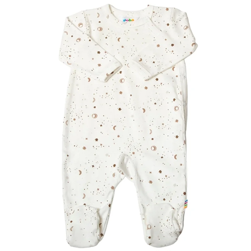 Joha White AOP Jumpsuit w. Foot