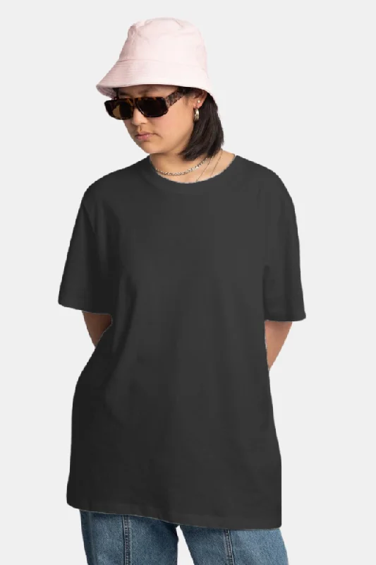 Black Lightweight Oversized T-shirt for women