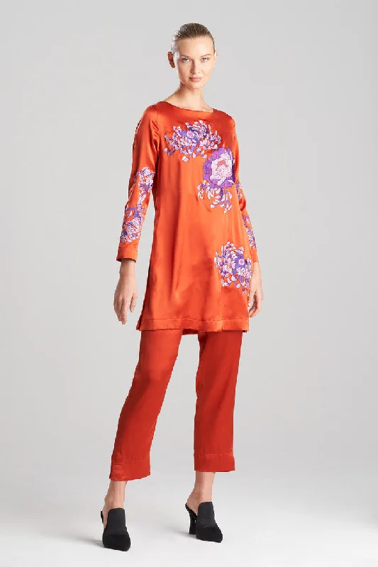 Couture Sumida Embroidered Silk Tunic