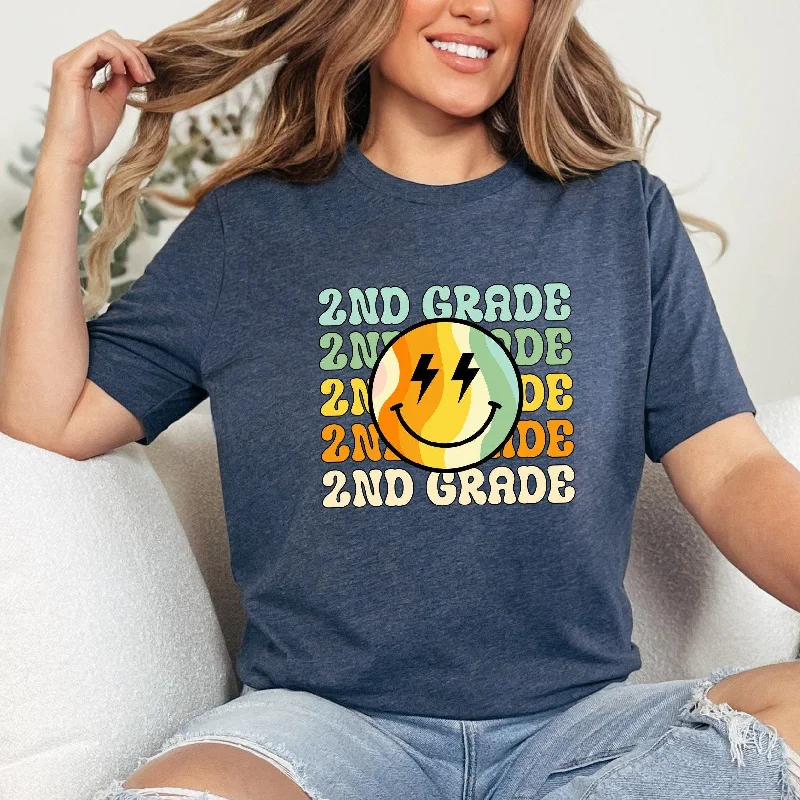 Retro School Grade Shirt, Back to School Teacher TShirt, First Day of School T-Shirt, Teacher Gift