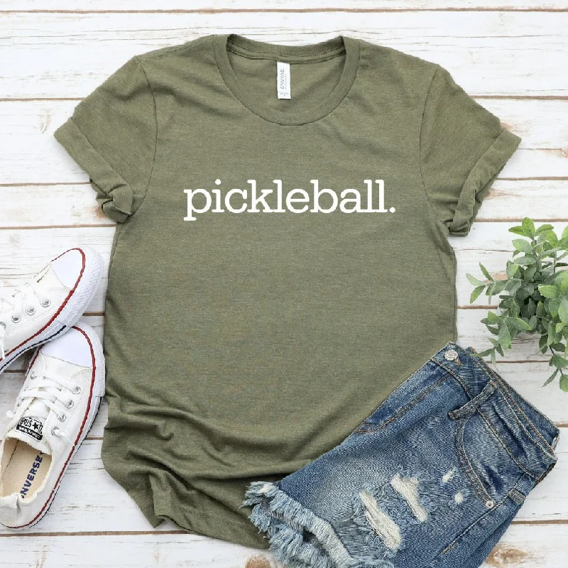 Pickleball Shirt, Peace Love Pickleball T-Shirt, Unisex Pickleball Player Coach Graphic Tee