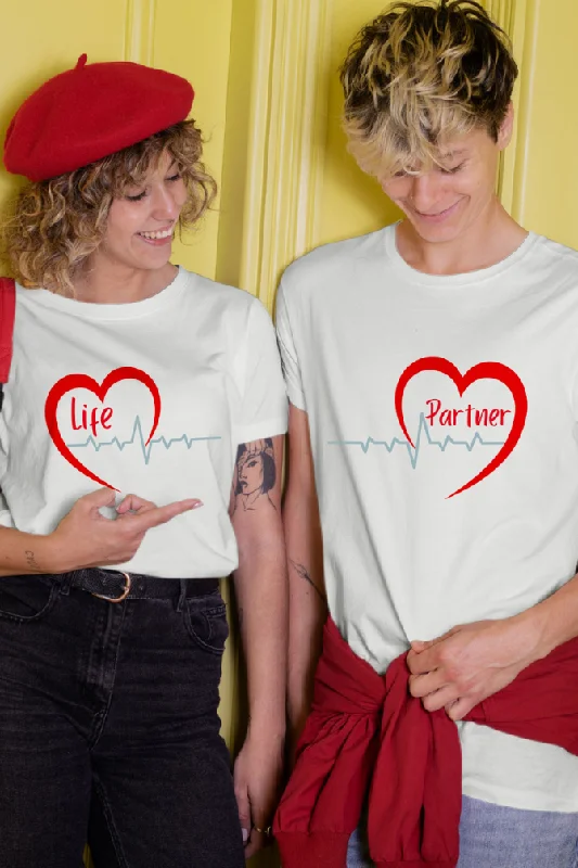 Life Partner Couple T Shirt