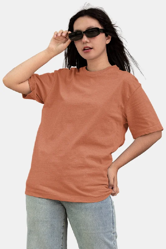 Coral Oversized T-shirt for women