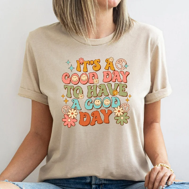 It's a Good Day to Have a Good Day Shirt, Retro Aesthetic TShirt, Cute Teacher Gift, Mental Health Tee