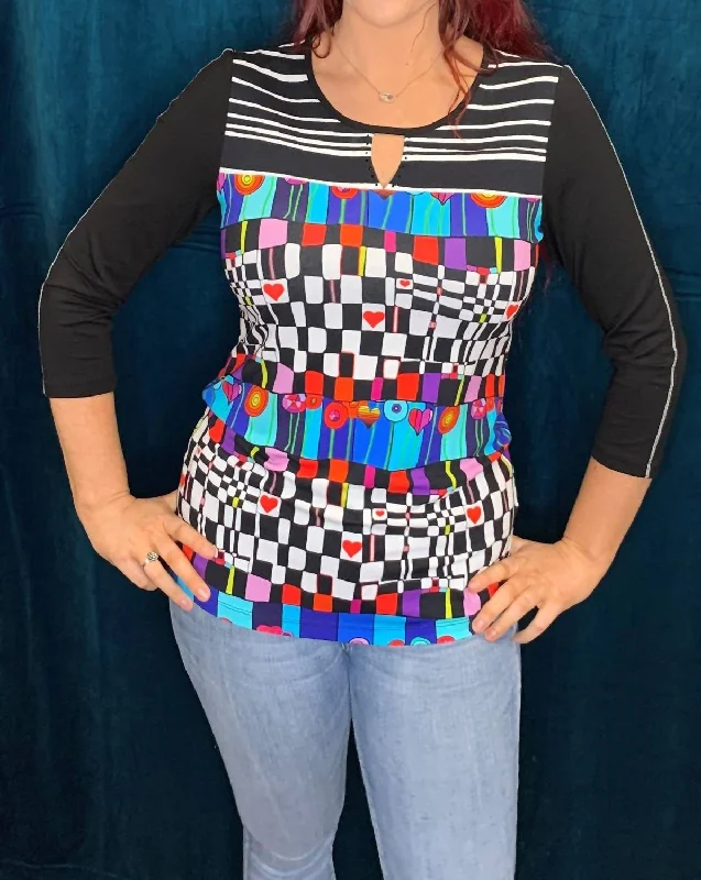 Abstract Tunic In Multi