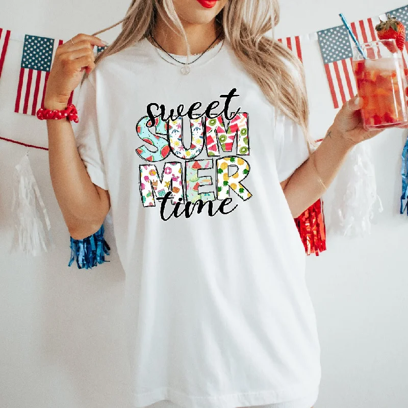 Sweet Summer Time Shirt, Summertime TShirt, Love Summer Graphic Tee, Beach Coverup Shirt, Summer Vacation Outfit