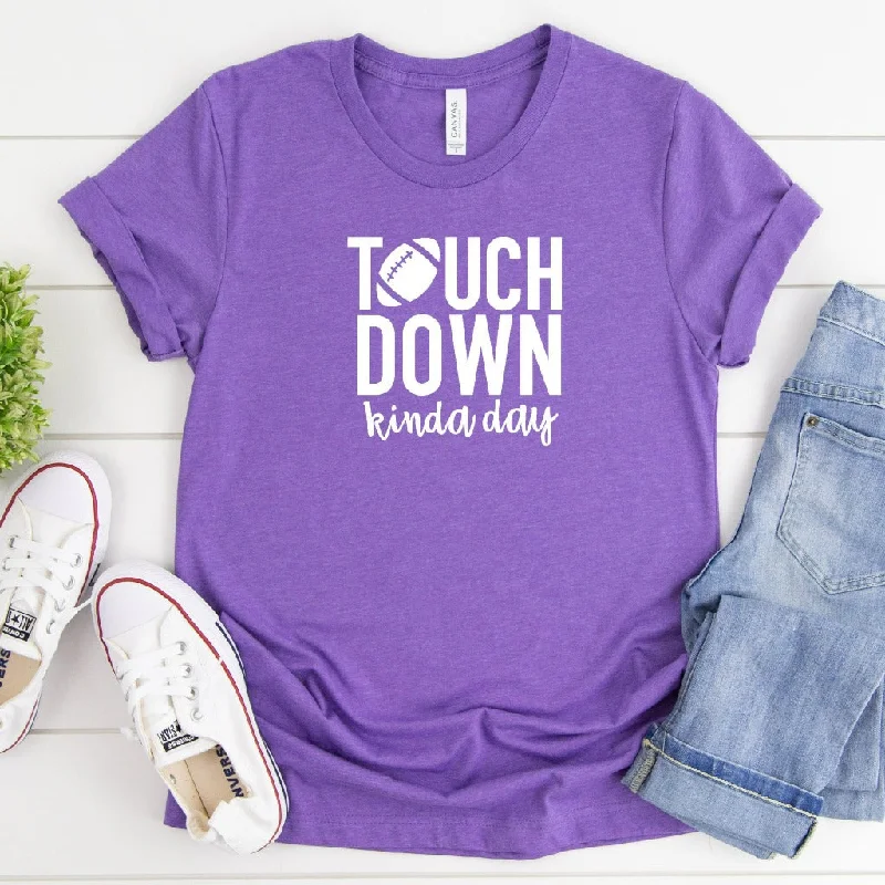 Touchdown Kinda Day Football Shirt, Football Mom TShirt, Football Fan Graphic Tee, Gift for Football Mom