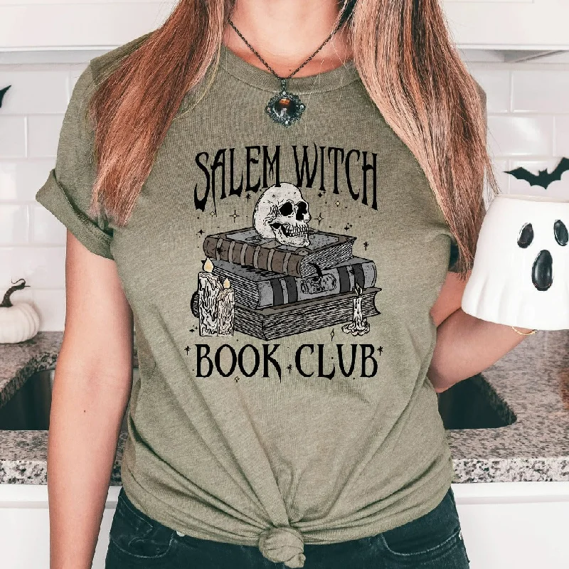 Salem Witch Book Club Shirt, Bookish Halloween TShirt, Spooky Book Lover Graphic Tee, Halloween Gift