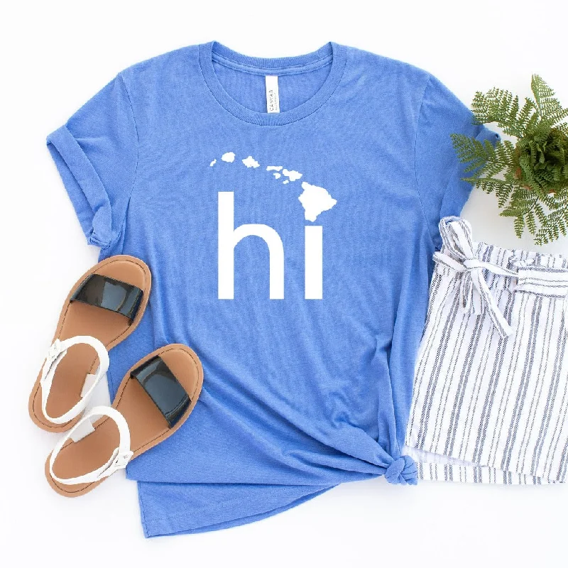 Hawaii Shirt, HI Shirt, Hawaii Graphic Tee, The Aloha State, Hawaii Vacation Shirt, Unisex