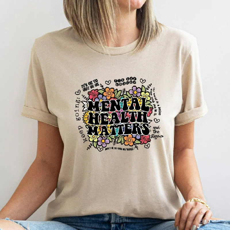 Mental Health Matters Shirt, Gift for Therapist, Counselor, Psychologist, Suicide Prevention Tee