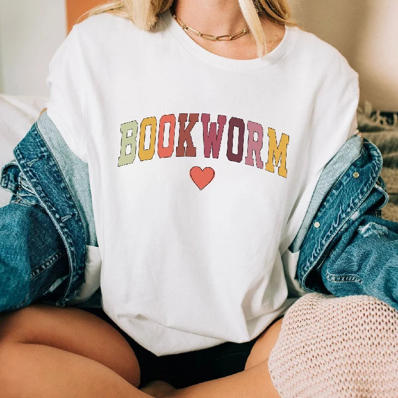 Bookworm Shirt, Cute Teacher Books Lover TShirt, ESL Teacher T-Shirt, Librarian Reading Graphic Tee