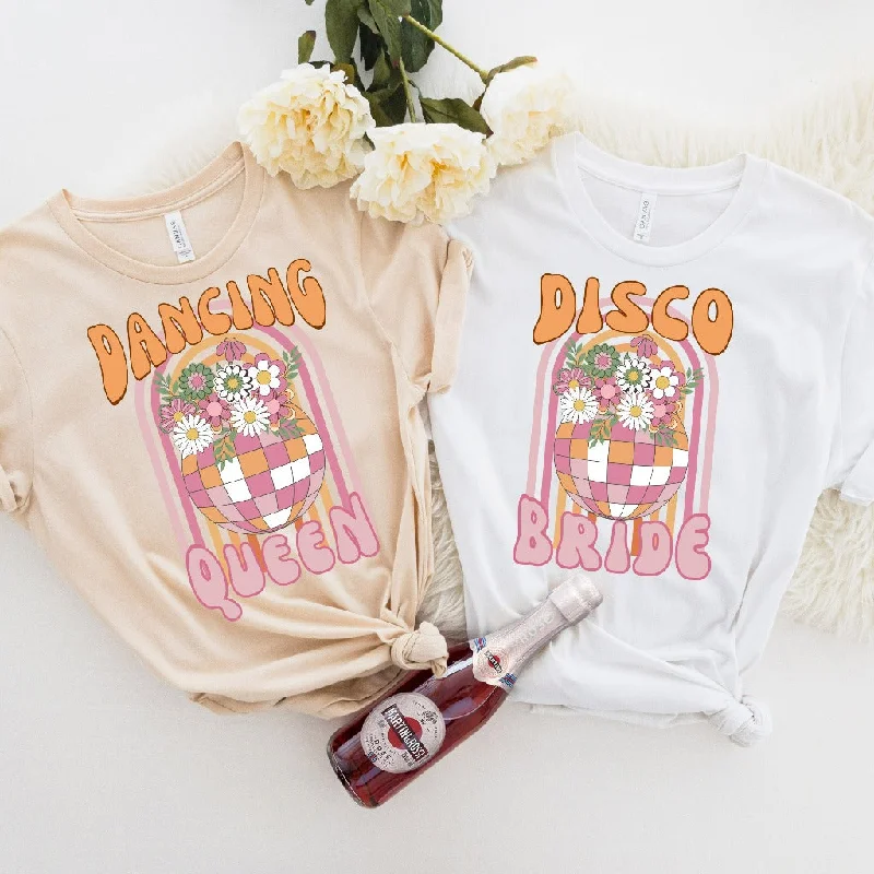 Disco Bachelorette Shirts, Brides Last Disco TShirts, Hippie Bride, Groovy 70s Bachelorette, Dancing Queen