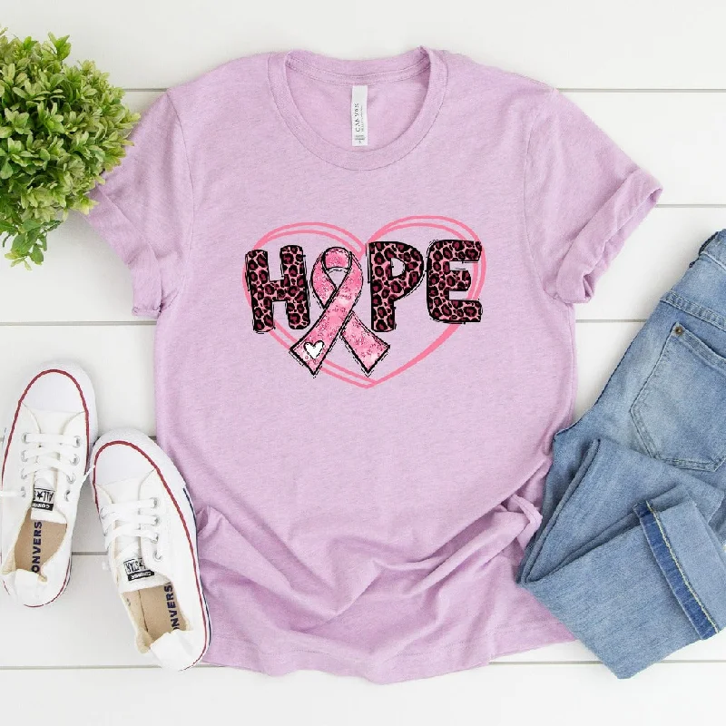 Breast Cancer Awareness Shirt, In October We Wear Pink TShirt, Hope Pink Ribbon Graphic Tee