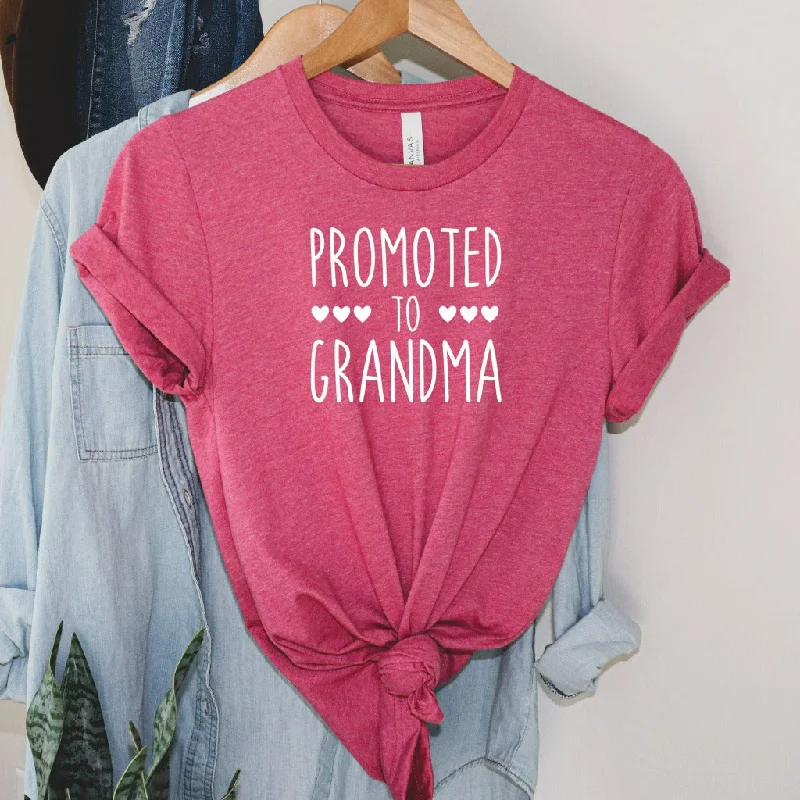 Promoted to Grandma Shirt, Gift for New Grandma, New Granny Graphic Tee, Grandma Tee