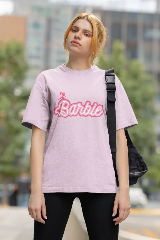 Barbie Printed Oversized T-shirt for women