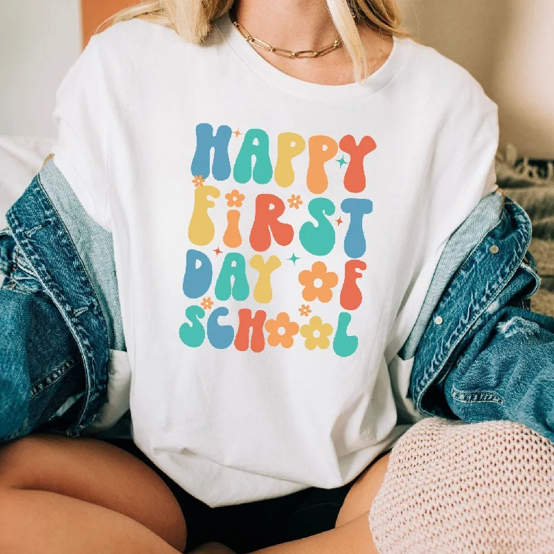 First Day of School Teacher Shirt, Back to School Teacher TShirt, 1st Day of School T-Shirt, Gift for Teacher