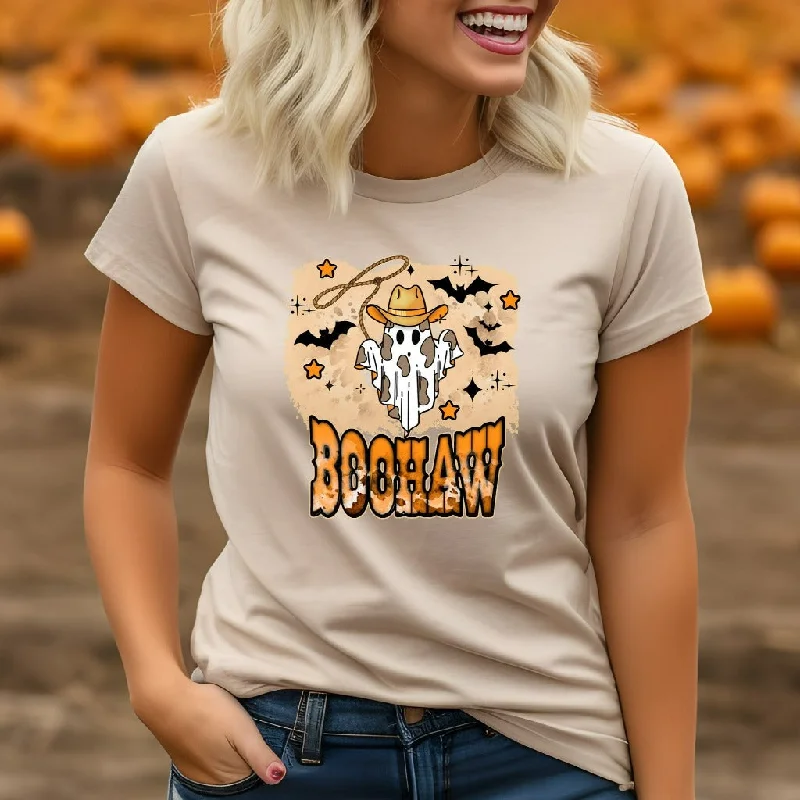 Halloween Retro Boohaw Ghost Shirt, Halloween TShirt, Ghost Graphic Tee, Fall Shirt, Vintage Halloween Tee