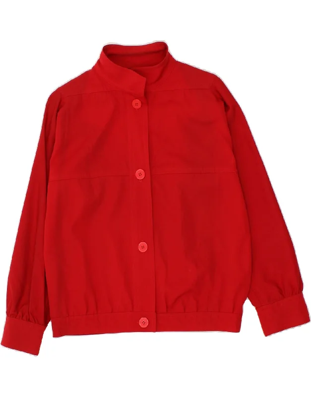 EMANUEL UNGARO Womens Bomber Jacket UK 8 Small  Red