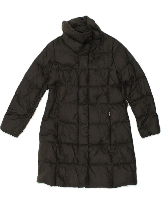 GEOX Womens Padded Coat UK 12 M Black Polyester