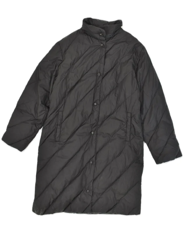 SERGIO TACCHINI Womens Padded Coat UK 14 Medium Black Polyester