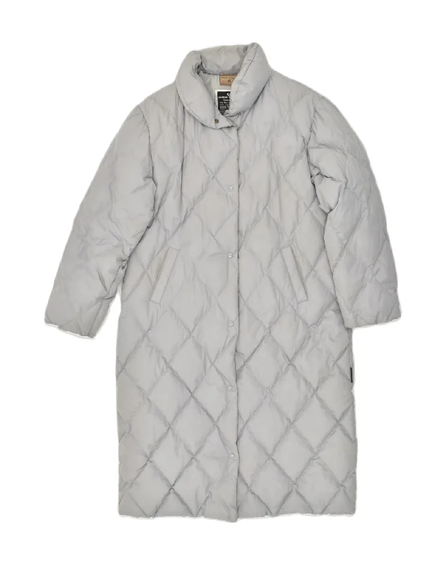 SERGIO TACCHINI Womens Padded Padded Coat UK 14 Large Grey Polyamide