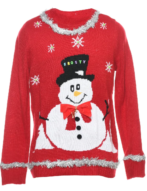 Snowman Christmas Jumper - M