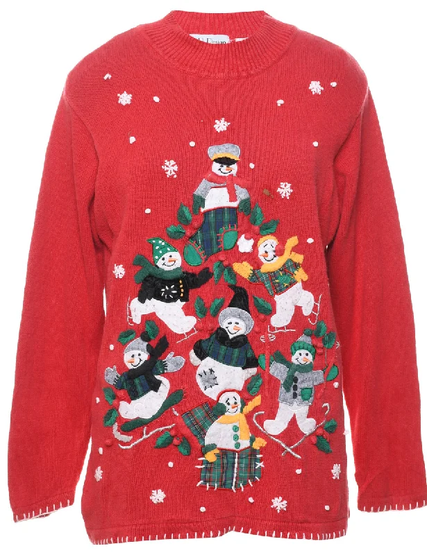 Snowman Christmas Jumper - M