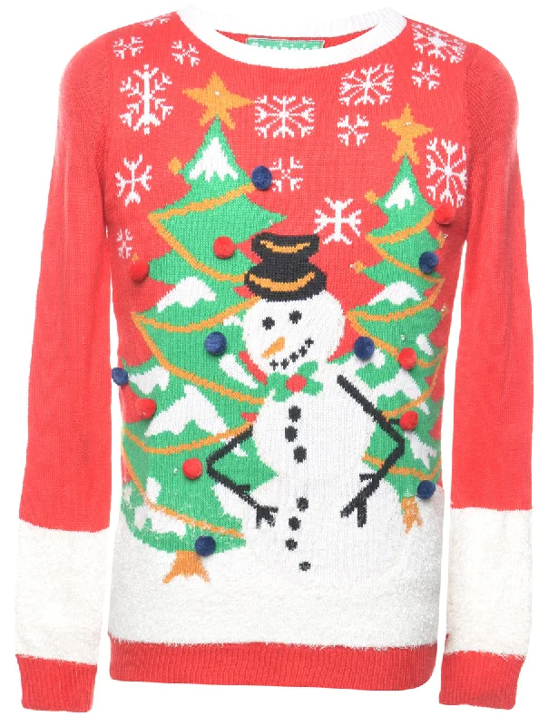 Snowman Christmas Jumper - S