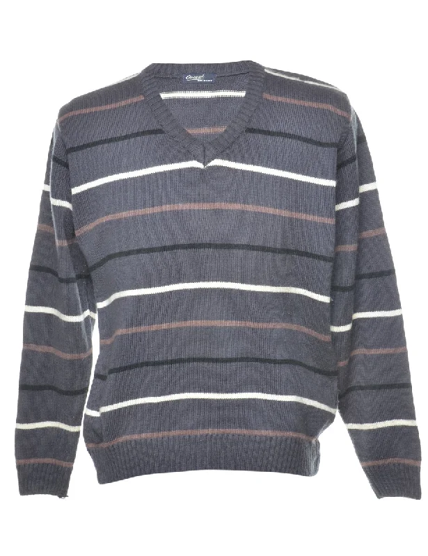 Striped Jumper - L