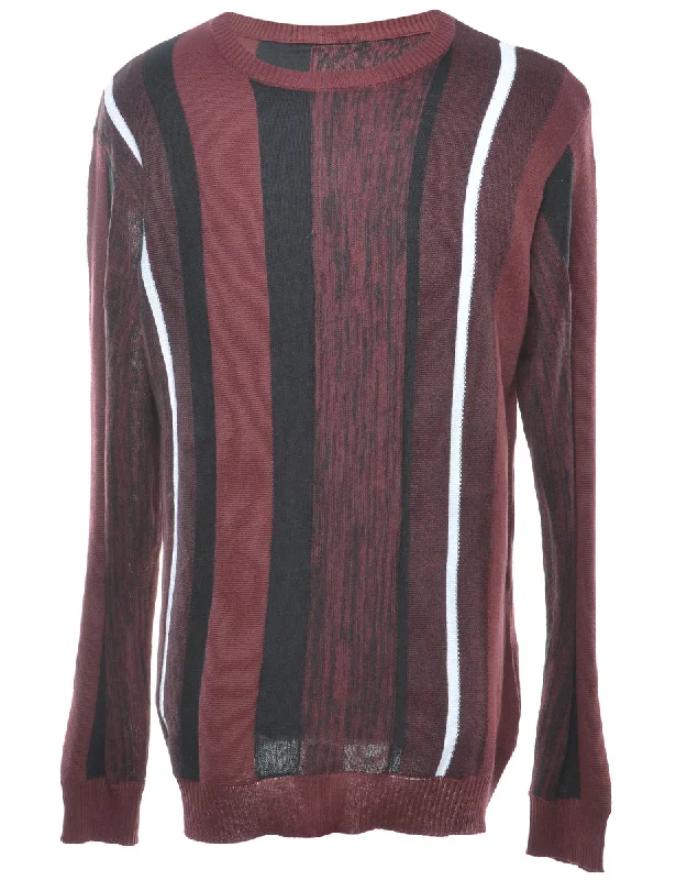 Striped Pattern Jumper - L