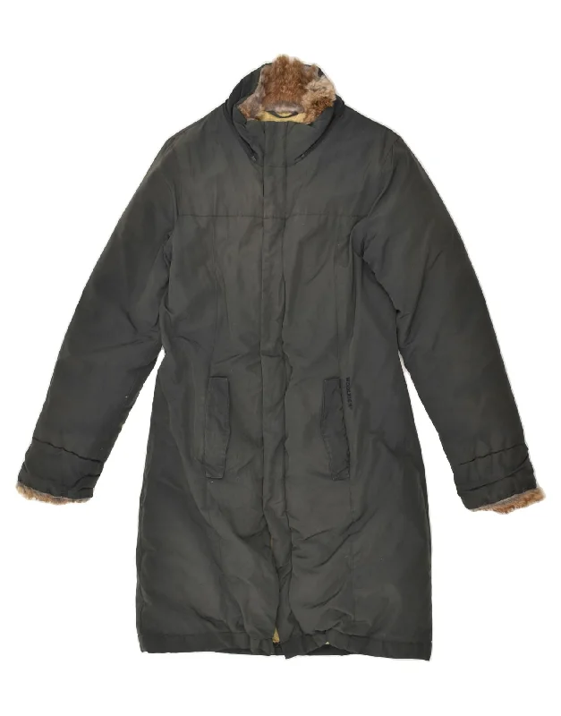 WOOLRICH Womens Padded Coat UK 8 Small Black