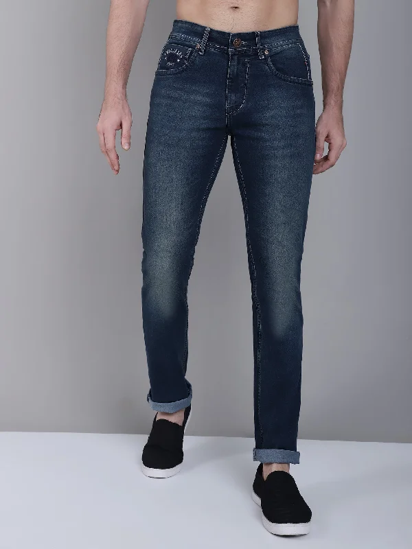 Men's Ultra Narrow fit Light Fade Indigo Blue  Jeans