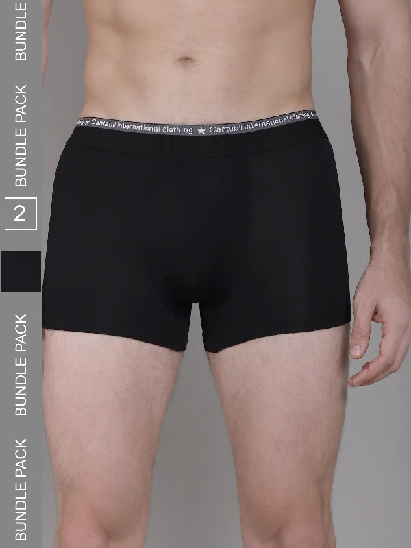 Men Pack of 2 Black Brief