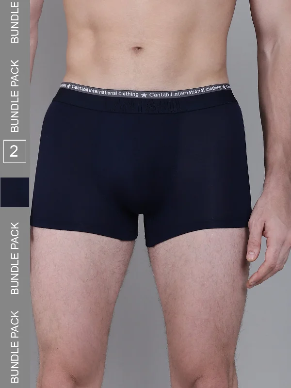 Men Pack of 2 Navy Blue Brief