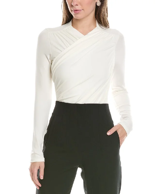 Enza Costa Matte Jersey Wrap Bodysuit