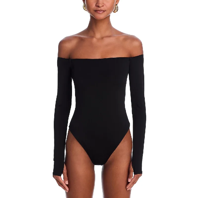 Womens Off The Shoulder One Piece Bodysuit