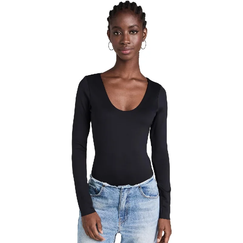 Womens Stretch Scoop Neck Bodysuit