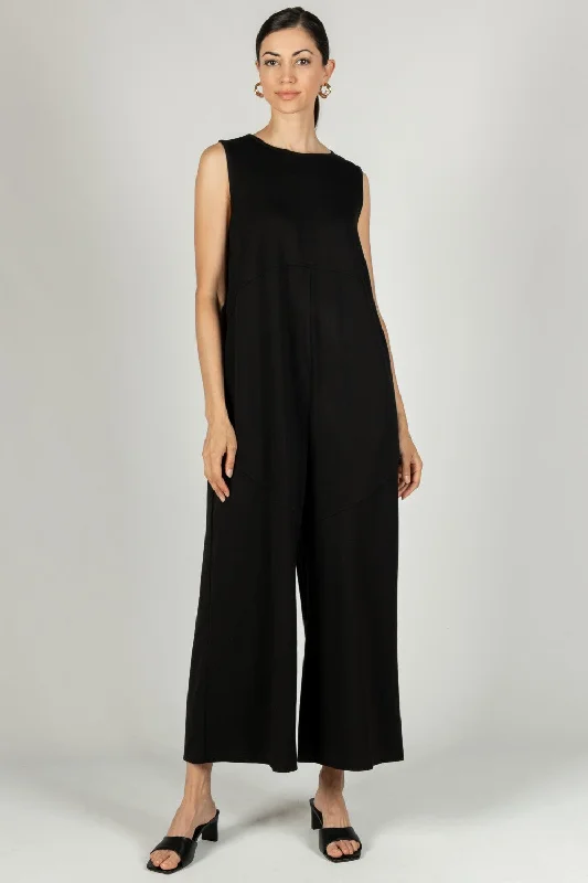 Black Butter Modal Binding Detail Jumpsuit