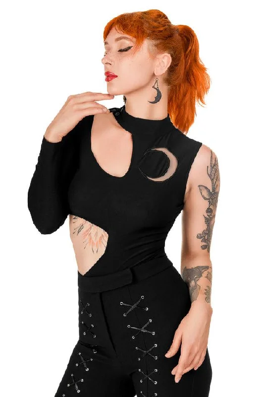 Restyle - Moon Army - Bodysuit - Asymmetric Blouse